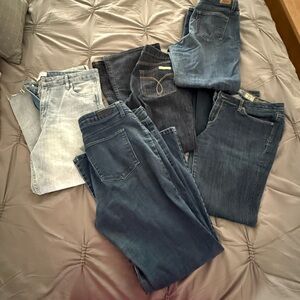 Lot of 5 Denim Jeans